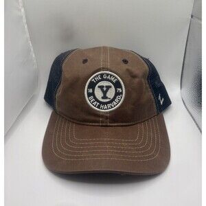 Zephyr Yale University ‘’The Game Beat Harvard 1875’’ Brown OSFA Hat RARE